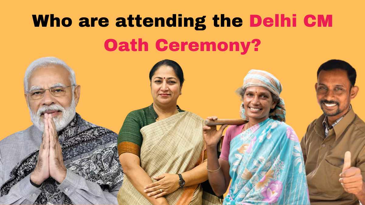 Celebrities to Common People: Invited Guest List for Delhi CM Oath Ceremony Today