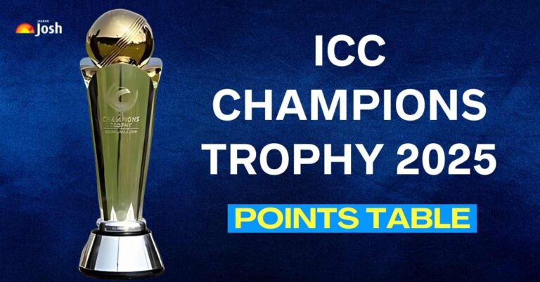 Champions Trophy 2025 Points Table: Latest Group Team Standing and Rankings