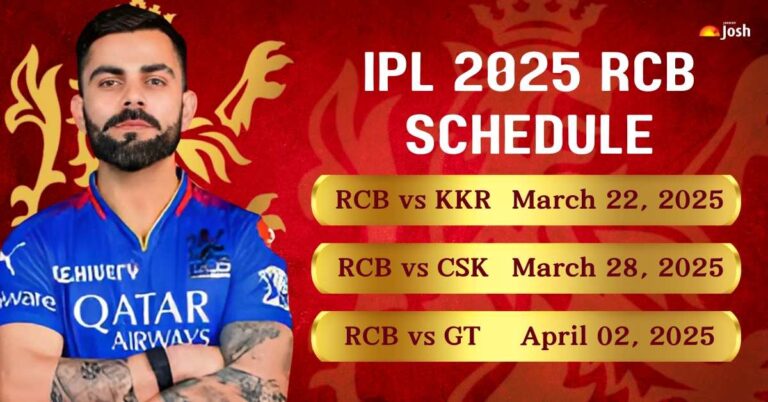 IPL 2025 RCB Schedule: Match Fixtures, Timings, and Venue Details