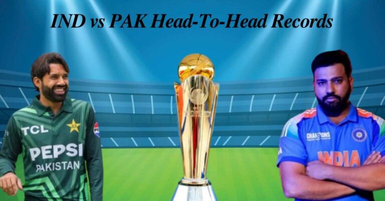 India vs Pakistan Head to Head in Champions Trophy and ODI Cricket