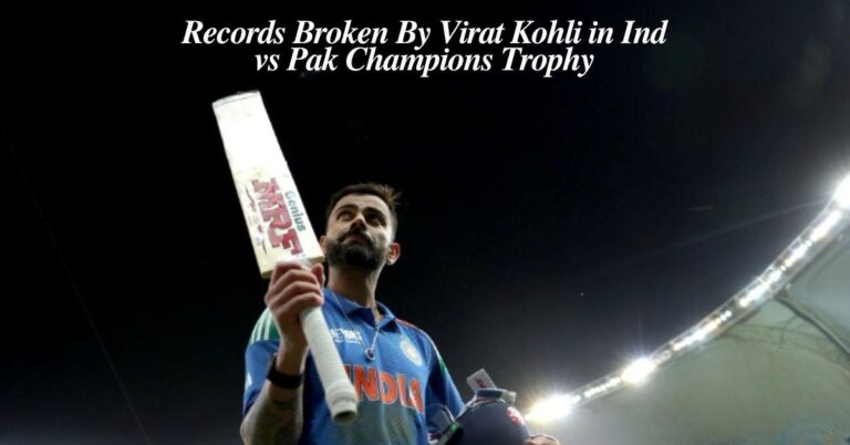 List of Records Broken By Virat Kohli in India vs Pakistan Champions Trophy 2025 Match