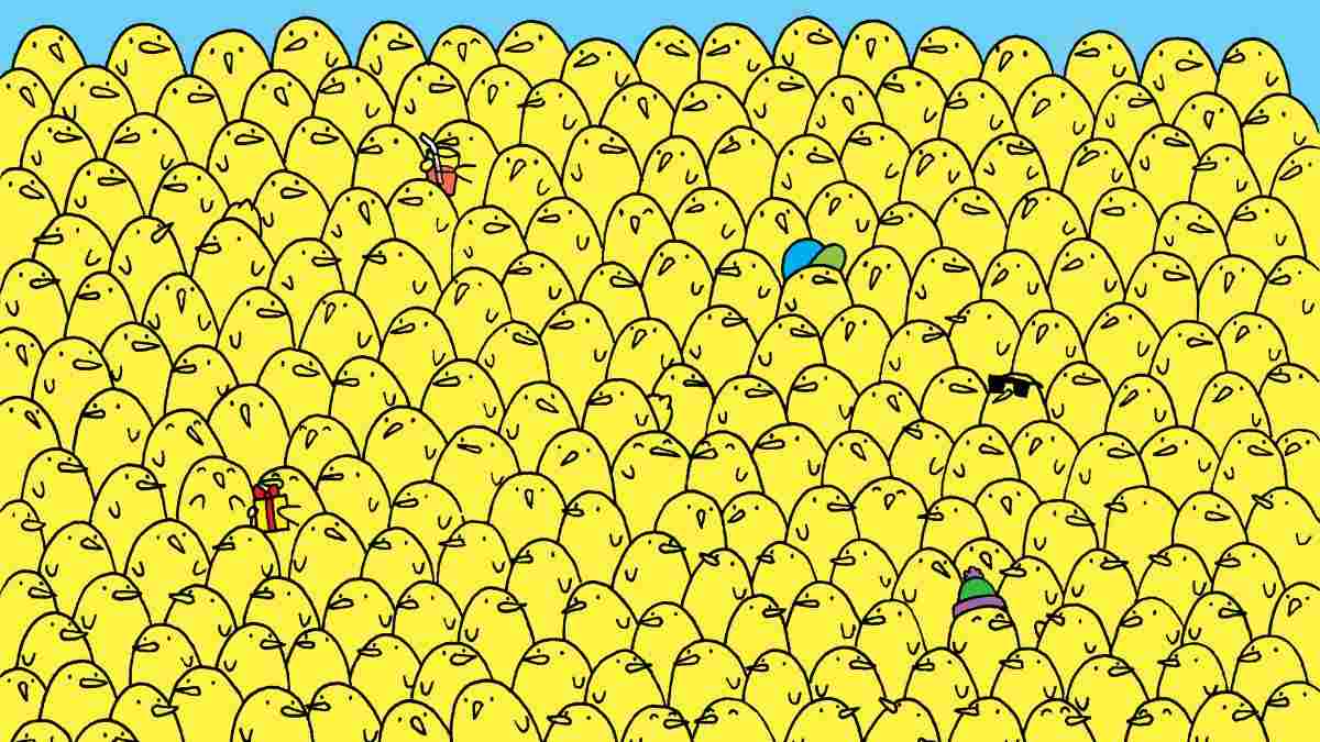 Only 2% Geniuses Can Spot 5 Lemons Among Chicks In 5 Seconds In This Picture Puzzle IQ Test!