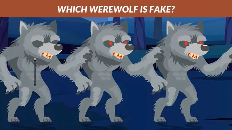 Only high-IQ geniuses can find the fake werewolf in 3 seconds!