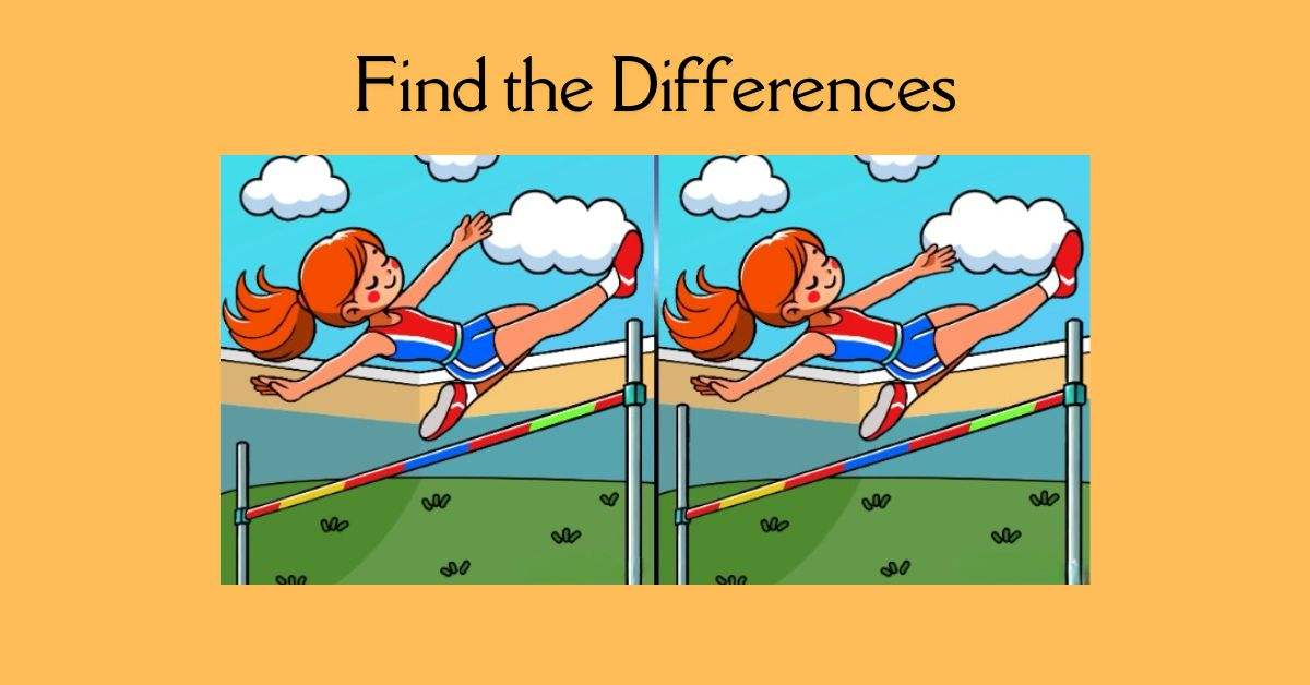 Spot the 3 Differences in Athlete Doing Hurdling– Beat the 23-Second Challenge!