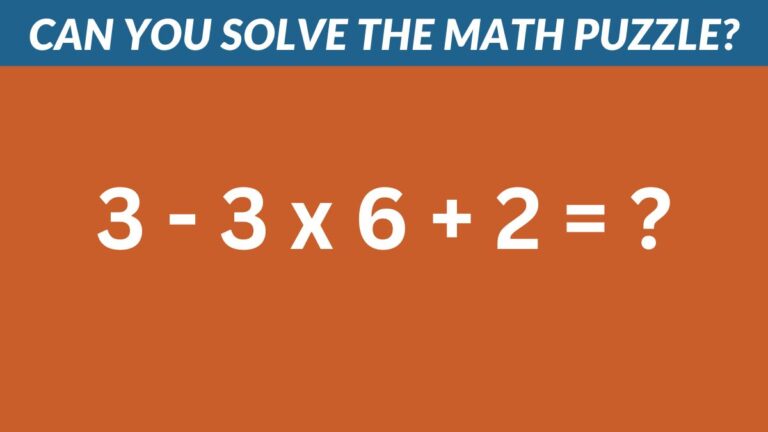 You have 150+ IQ if you can solve this viral math puzzle in 7 seconds!