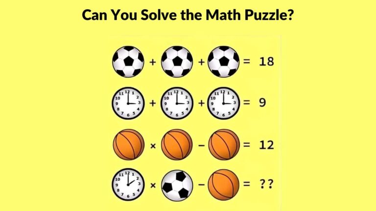 You have a razor-sharp brain with a high IQ if you can solve the math puzzle in 9 seconds!