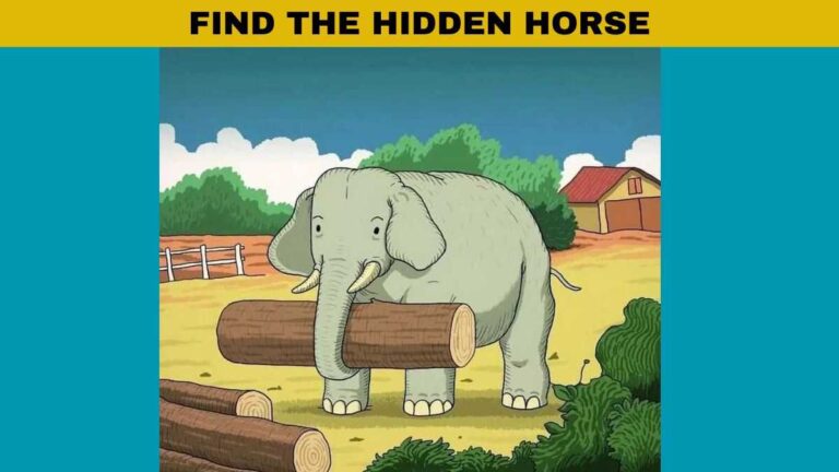 You have a sharp brain with a high IQ if you can identify the hidden horse in this picture puzzle in 7 seconds!