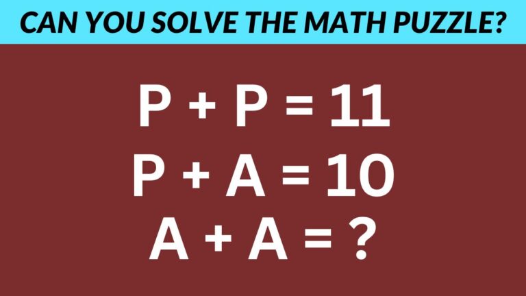 You have genius-level IQ if you can solve this mind-bending math puzzle in 4 seconds!