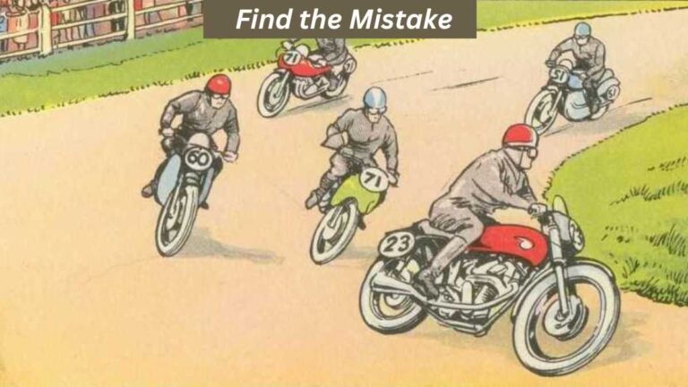 You have genius-level IQ if you can spot the mistake in the motor-racing image in 5 seconds!