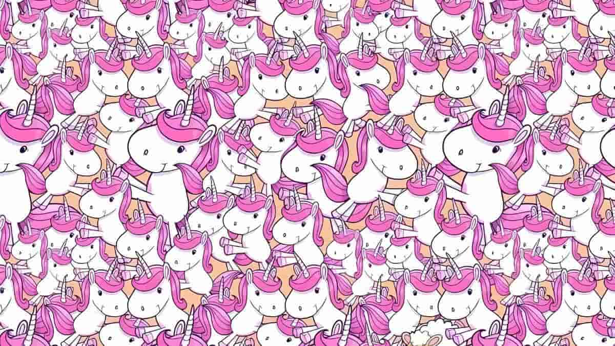 You have sniper eyes if you can spot the sheep among unicorns in 5 seconds!