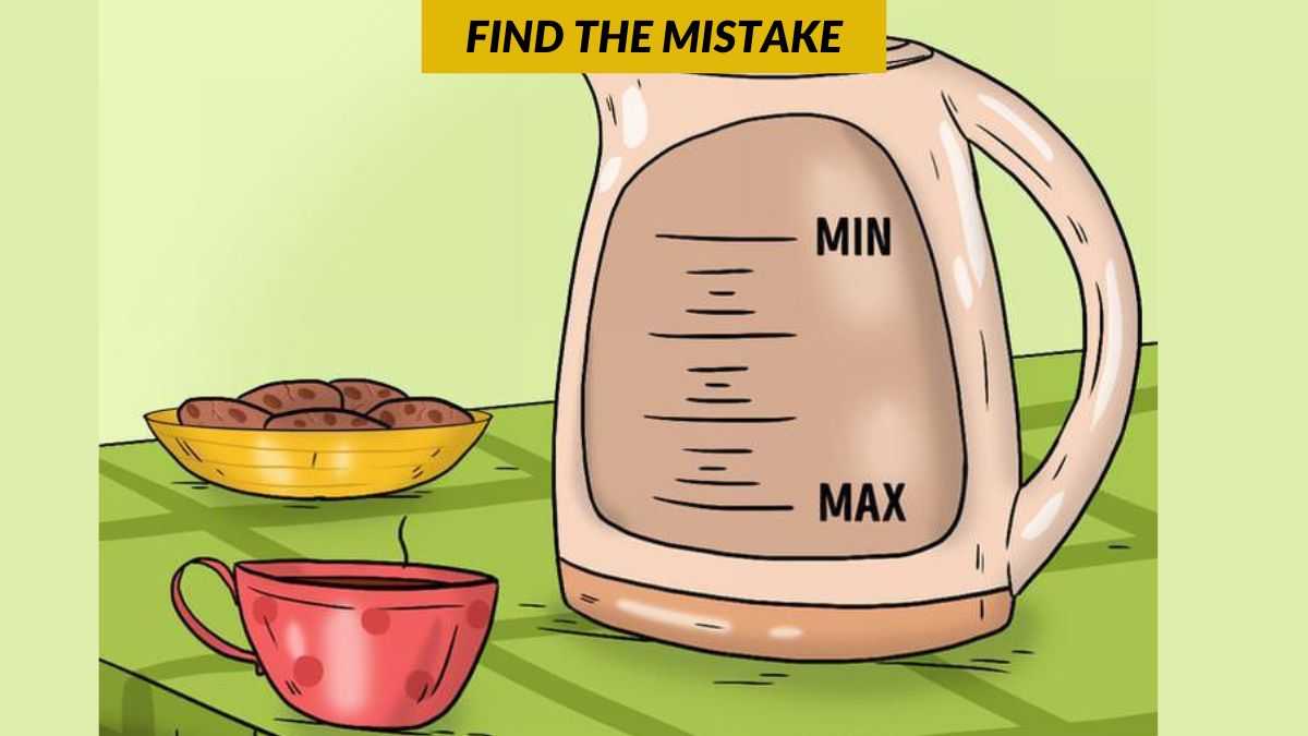 You have the sharpest brain if you can spot the mistake in the tea table picture in 5 seconds!