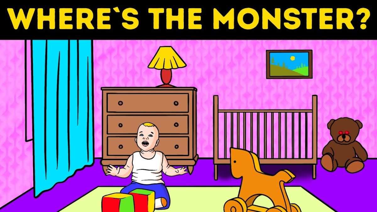 Brain Teaser: Can You Spot The Monster In This Baby’s Room? Only 5% Attentive Pass This IQ Test In 5 Seconds!