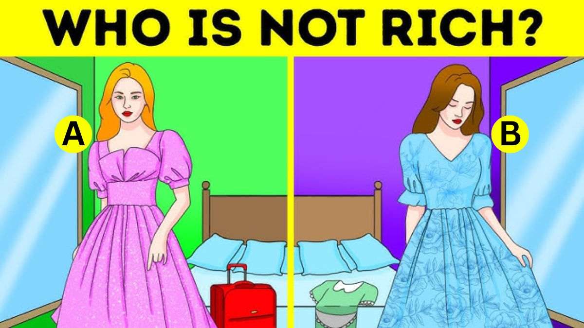 Brain Teaser IQ Test: Spot Who Is Not Rich? Prove Your Intelligence In 5 Seconds!