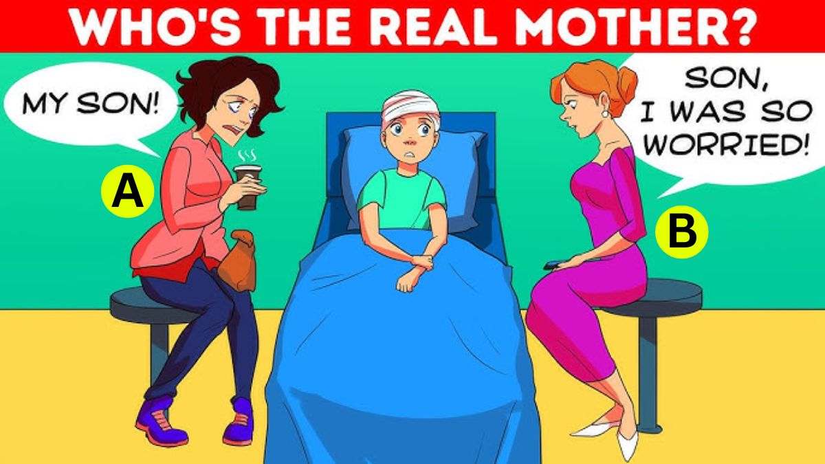 Brain Teaser: Spot Who Is The Real Mother? Only 1% Brilliant Minds Pass This IQ Test In 5 Seconds!