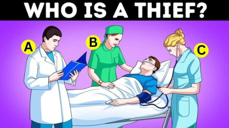 Brain Teaser: Spot Who Is The Thief? Only 1% With Attention To Detail Pass This IQ Test In 5 Seconds!