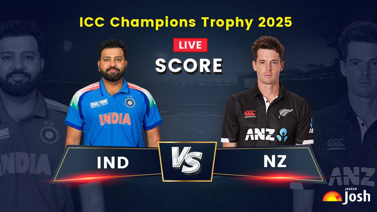 Champions Trophy 2025, India vs New Zealand Live Score and Updates: 12th Match Key Highlights, Runs, Wickets and Records