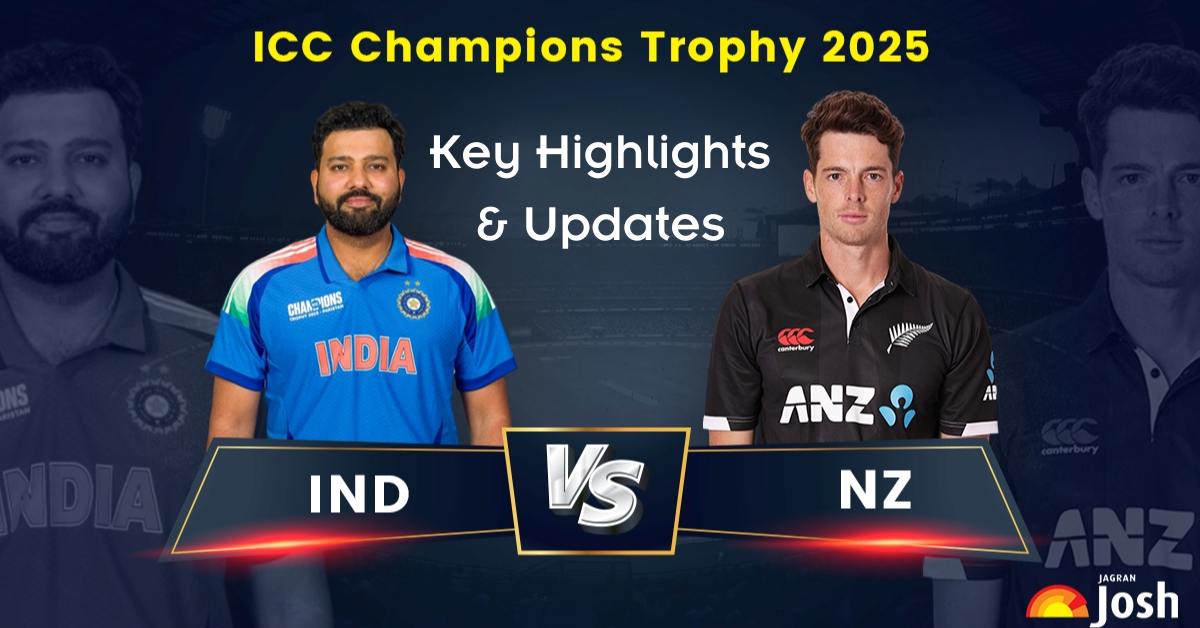 ICC Champions Trophy 2025 Final: Ind vs NZ Key Highlights and Updates