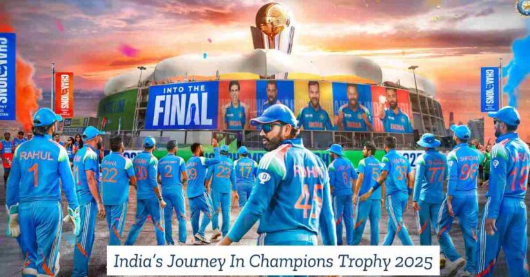 India’s Journey to the Champions Trophy 2025 Final: Road to Glory, Match by Match Analysis