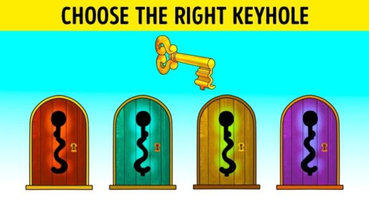 Only Sharp Thinkers Can Solve This Keyhole Puzzle In 5 Seconds! Are You One of Them?