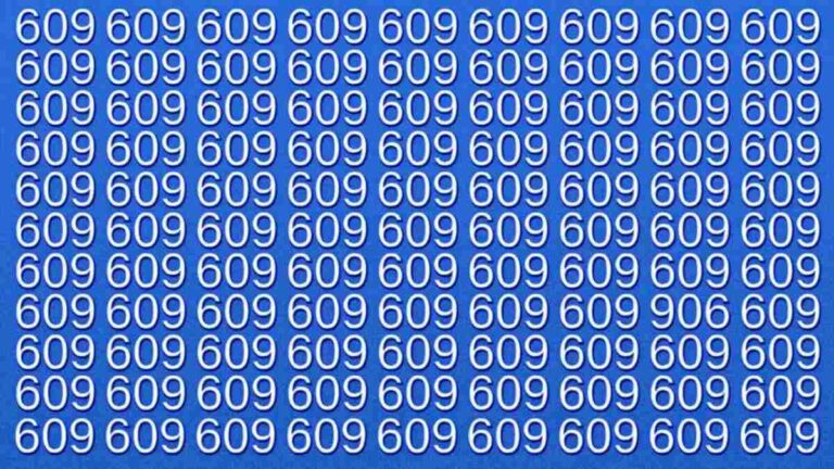 Optical Illusion IQ Test: Only 2% Sharp Minds Can Spot The Number 906 In 5 Seconds!