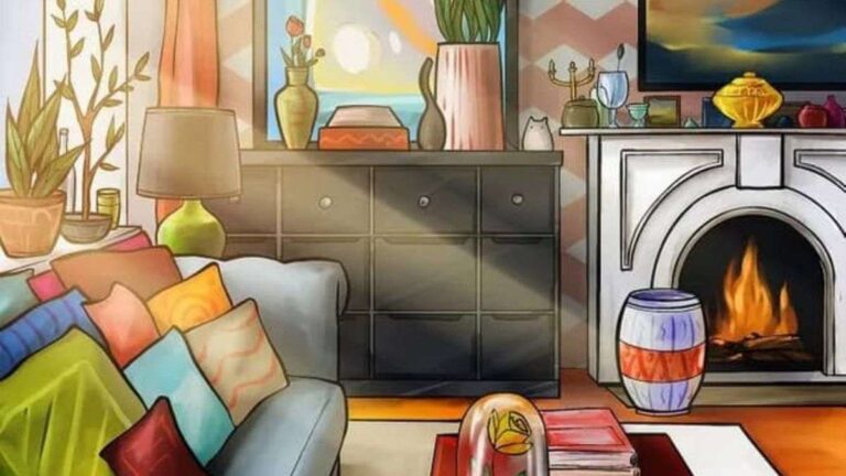 Think You Have A Sharp Eye? Find The Hidden Bottle In This Living Room In 5 Seconds!