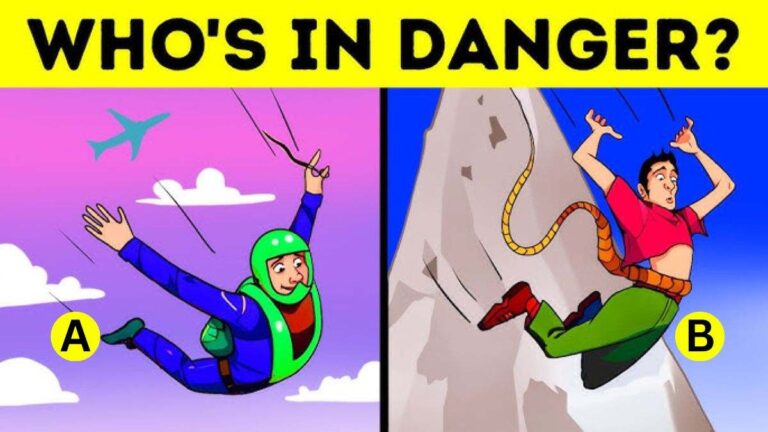 Tricky IQ Riddles: Spot Who Is In Danger? Test Your Attention To Detail In 5 Seconds!