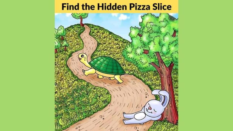 You have the eyes of a sniper if you can spot the hidden pizza slice in 8 seconds!