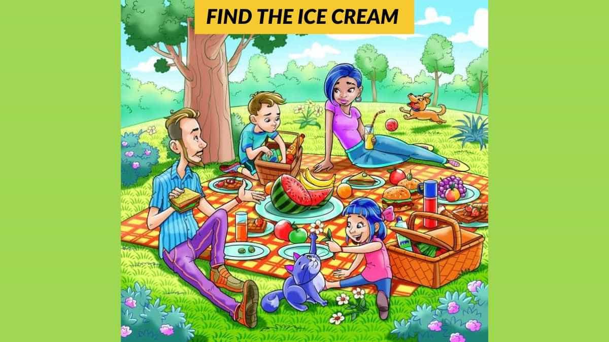 You have the sharpest vision if you can spot the hidden ice cream in 5 seconds!