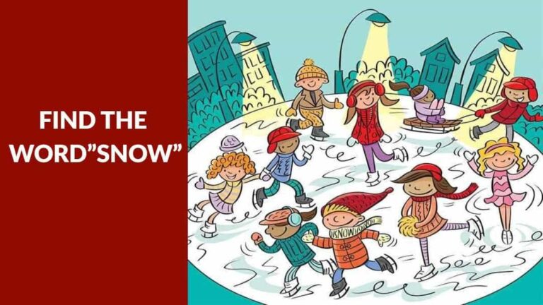 Brain Teaser: Only 2% with hawk eyes can spot the word “SNOW” in 6 seconds!