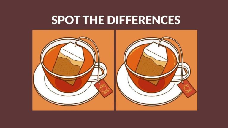 Can you find three differences between the teacup pictures in 11 seconds?