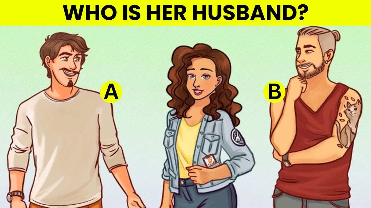 Brain Teaser: Spot Who Is Her Husband? Only Top 1% With Eagle Eyes Pass This IQ Test In 5 Seconds!