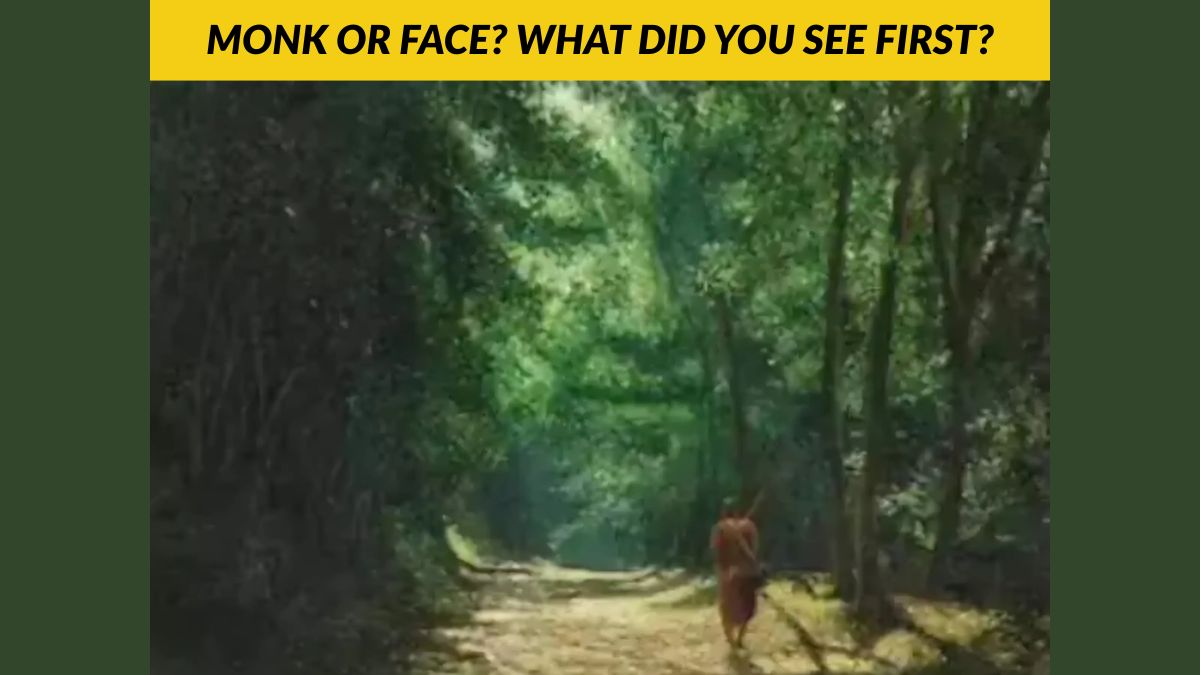Monk or Face? Which one did you see first? Know your innermost personality traits with this optical illusion personality test!