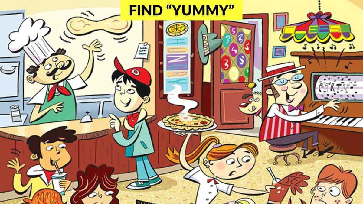 Only 2% with keen eyes can spot the word “YUMMY” in 5 seconds!