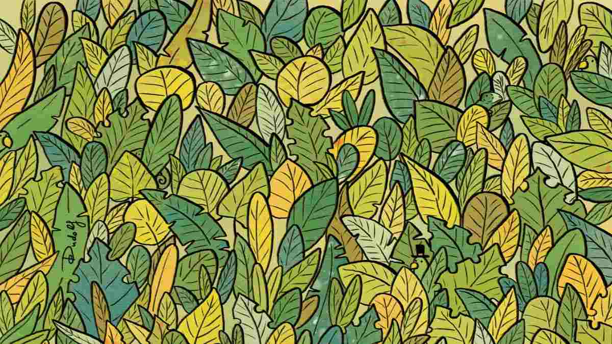 Picture Puzzle IQ Test: Only Highly Visually Sharp People Spot 3 Chameleons in 5 Seconds!