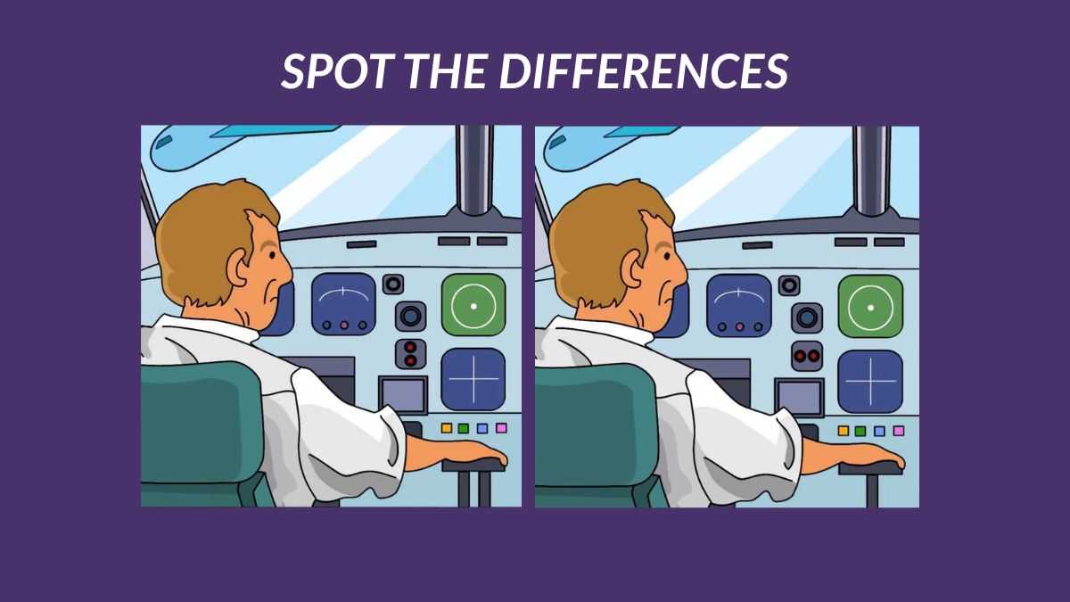 Spot the Difference: Spot 3 differences between pilot pictures in 19 seconds!