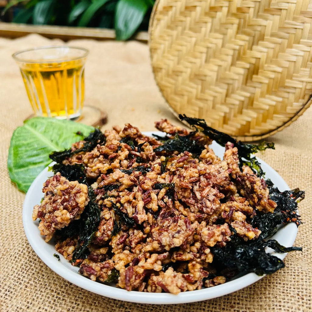 cơm sấy gạo lứt rong biển