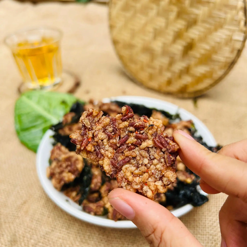 cơm sấy gạo lứt rong biển