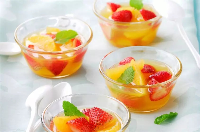 cách làm thạch hoa quả mật ong