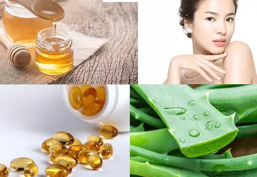 mặt nạ nha đam mật ong với vitamin E