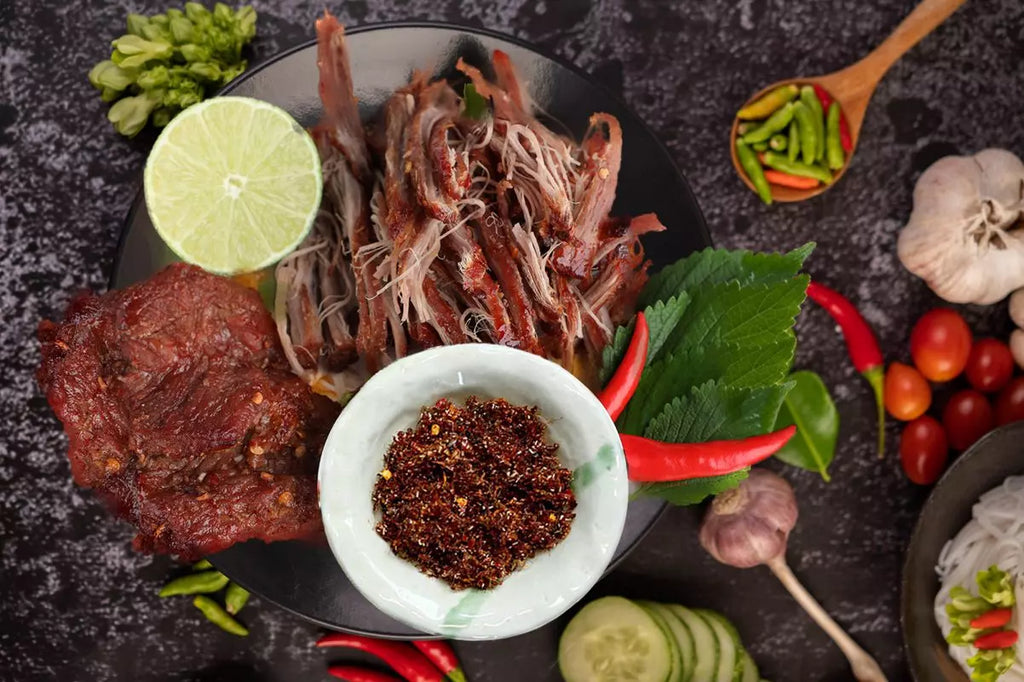 bò một nắng muối kiến vàng