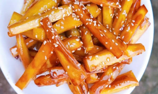 khoai tây chiên mật ong