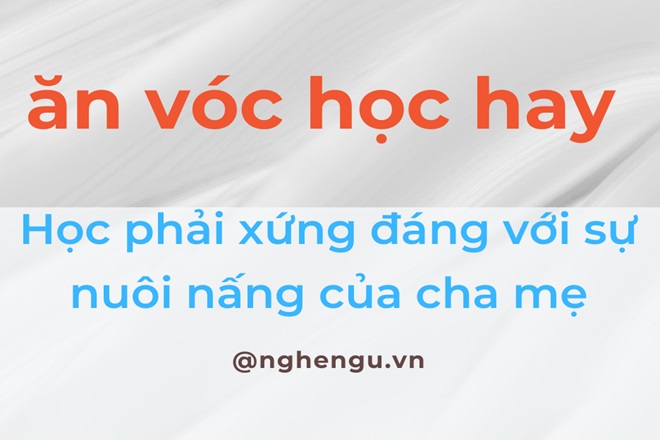 an voc hoc hay co nghia la gi