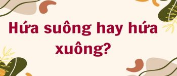 Hứa suông hay hứa xuông đúng chính tả? Nghĩa chi tiết là gì?