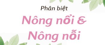 Nông nổi hay nông nỗi: Cách phân biệt chính xác
