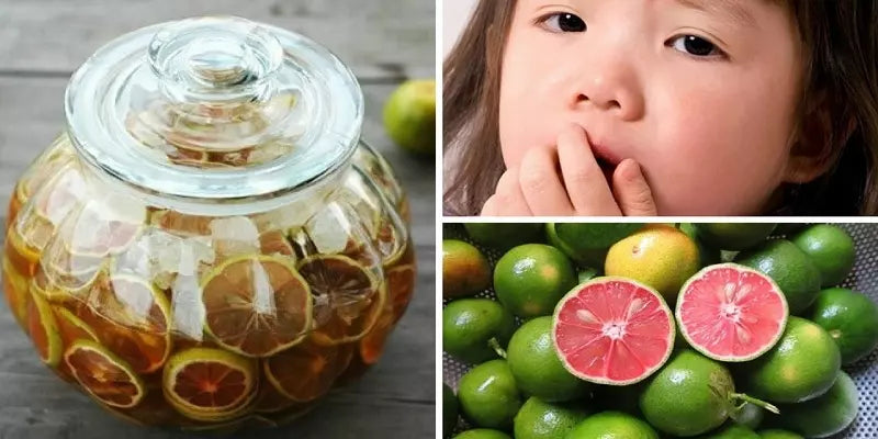 quả chanh đào ngâm mật ong trị ho