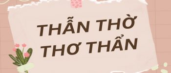 Viết thẩn thờ hay thẫn thờ? Thơ thẫn hay thơ thẩn đúng?